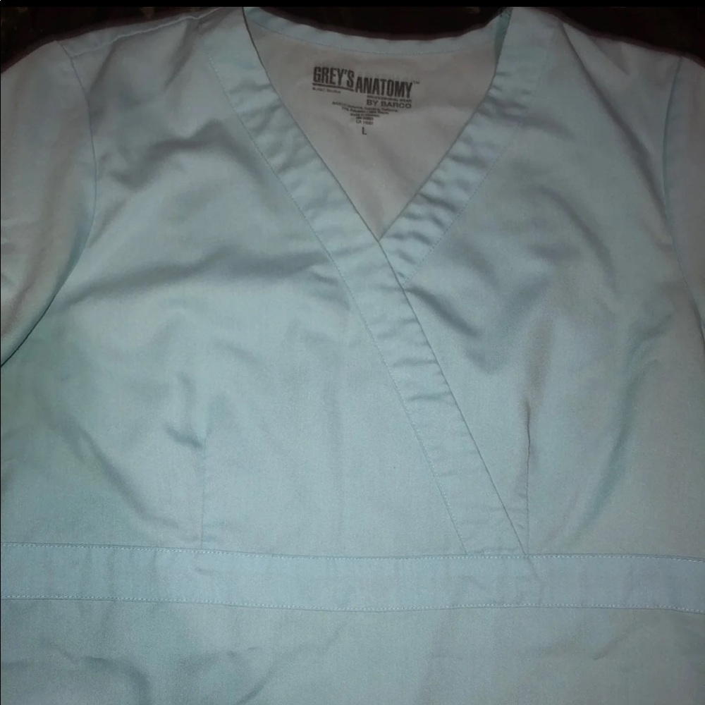 Grey’s anatomy scrub top. Large. Light Blue
